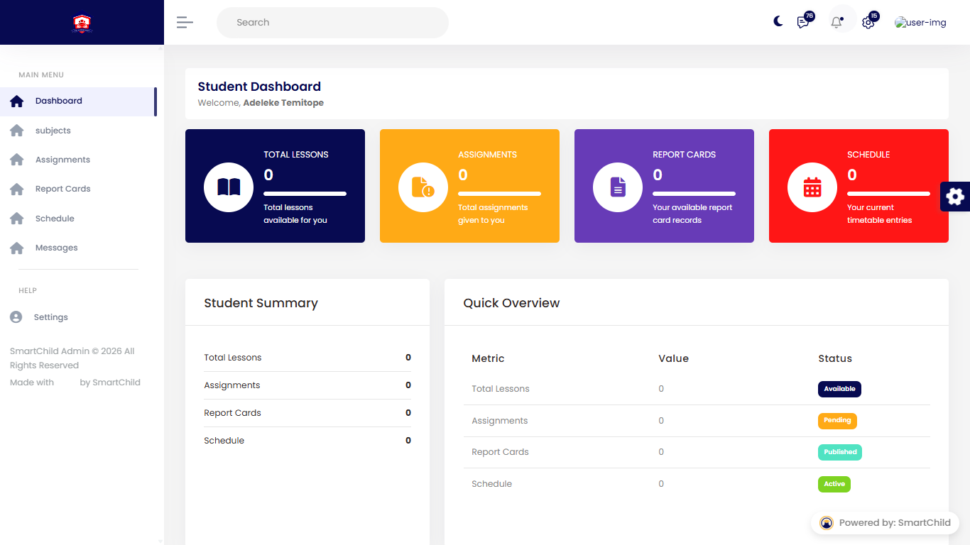 School Dashboard